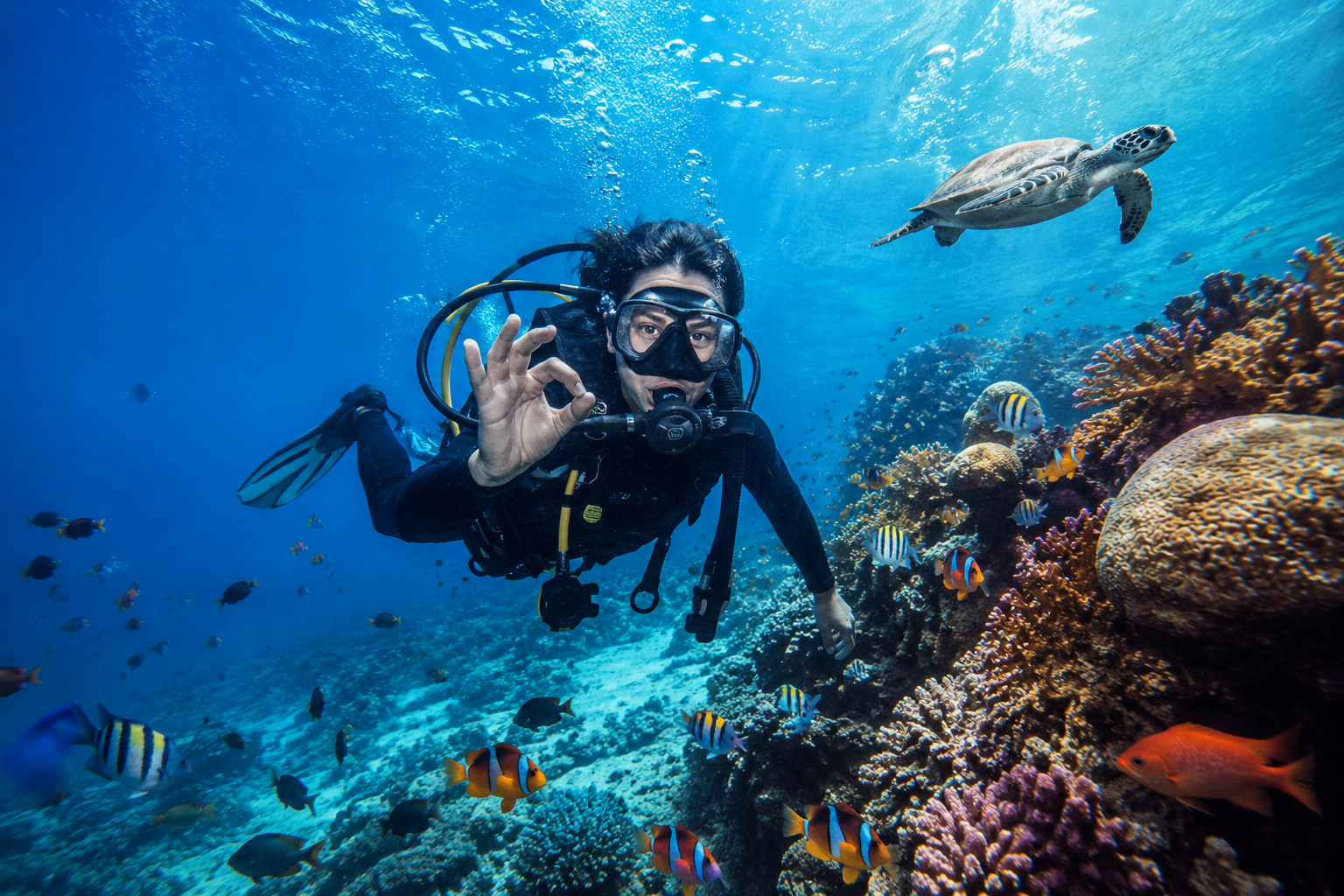 Scuba diving